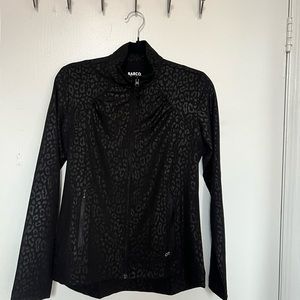 Black Leopard Coat